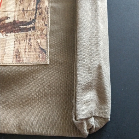 NWOT Canvas Unisex Artsy Shopper Tote Bag 16"-14" - Picture 9 of 14